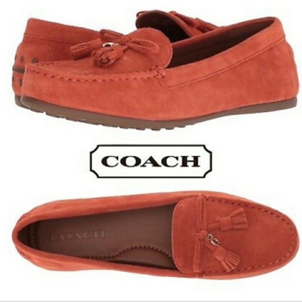 COACH Greenwich Suede Loafer with Tassle